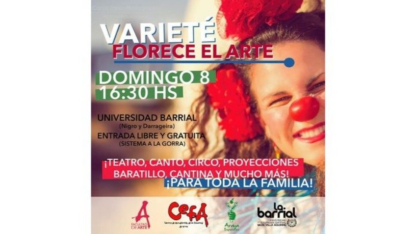 Varieté "Florece el Arte" en la Uni Barrial